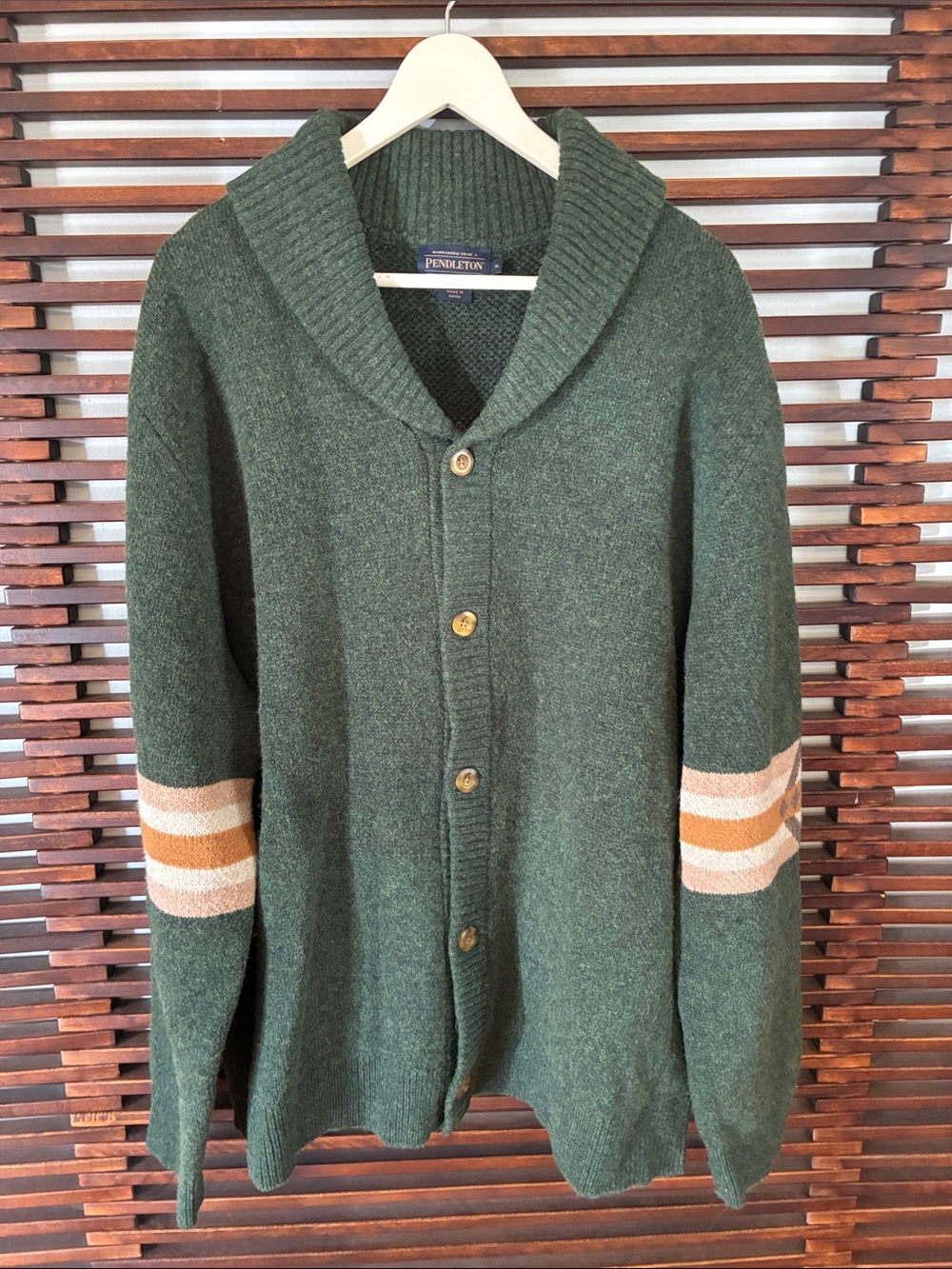 🎉NEW LISTING!🎉NWOT Pendleton Men's Tribal Aztec Shawl Collar Cardigan Sweater